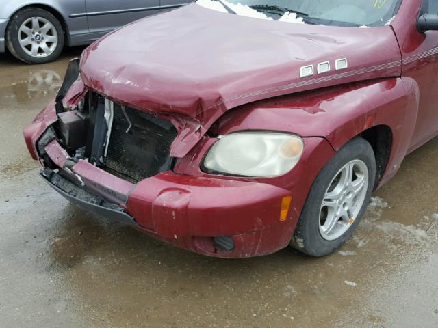 3GNDA13D47S610786 - 2007 CHEVROLET HHR LS MAROON photo 10