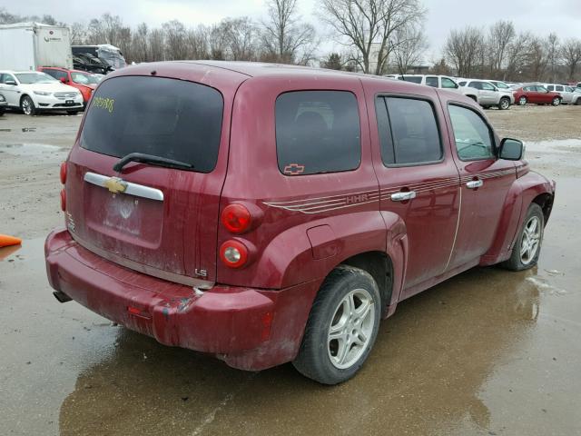 3GNDA13D47S610786 - 2007 CHEVROLET HHR LS MAROON photo 4