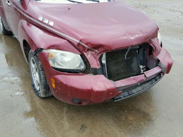 3GNDA13D47S610786 - 2007 CHEVROLET HHR LS MAROON photo 9