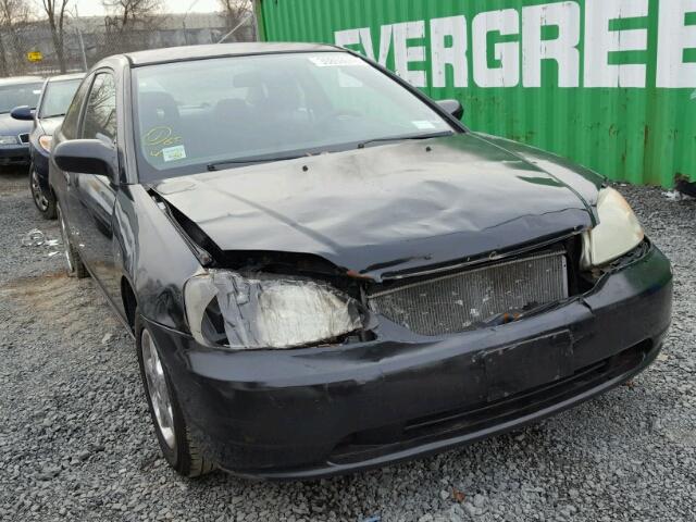 1HGEM21522L063507 - 2002 HONDA CIVIC LX BLACK photo 1