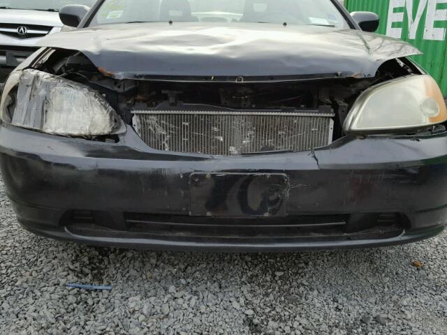 1HGEM21522L063507 - 2002 HONDA CIVIC LX BLACK photo 7