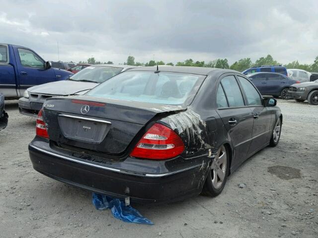 WDBUF70J94A456577 - 2004 MERCEDES-BENZ E 500 BLACK photo 4