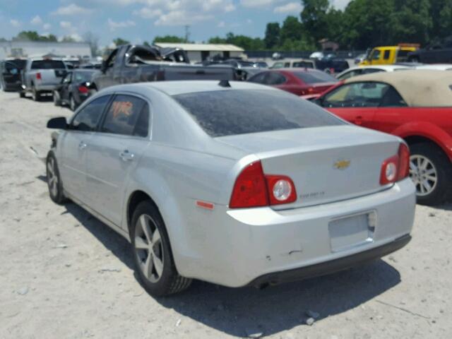 1G1ZC5E0XCF243488 - 2012 CHEVROLET MALIBU 1LT SILVER photo 3