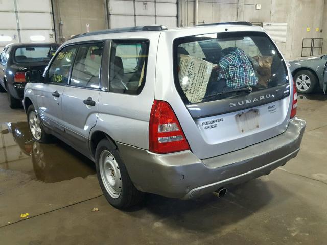 JF1SG65603H722293 - 2003 SUBARU FORESTER 2 SILVER photo 3