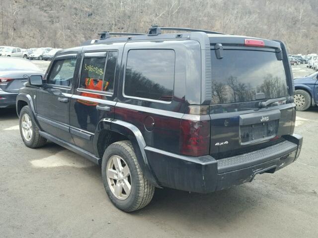 1J8HG48N46C337471 - 2006 JEEP COMMANDER BLACK photo 3