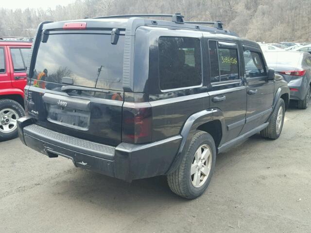 1J8HG48N46C337471 - 2006 JEEP COMMANDER BLACK photo 4