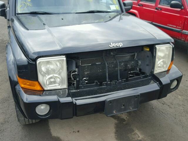 1J8HG48N46C337471 - 2006 JEEP COMMANDER BLACK photo 9