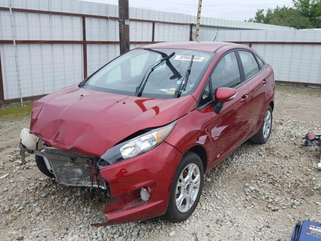 3FADP4BJ2GM143197 - 2016 FORD FIESTA SE RED photo 2