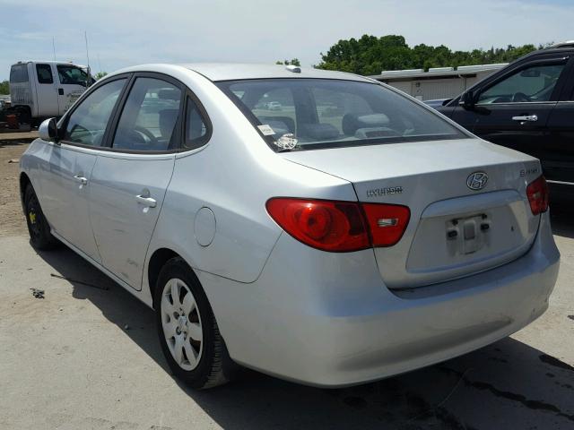 KMHDU46D77U229412 - 2007 HYUNDAI ELANTRA GL SILVER photo 3