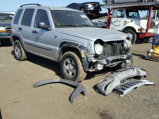 1J4FK48194W309066 - 2004 JEEP LIBERTY SP SILVER photo 1