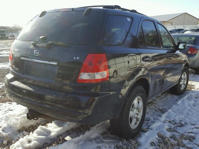 KNDJC733365638152 - 2006 KIA SORENTO EX BLACK photo 4