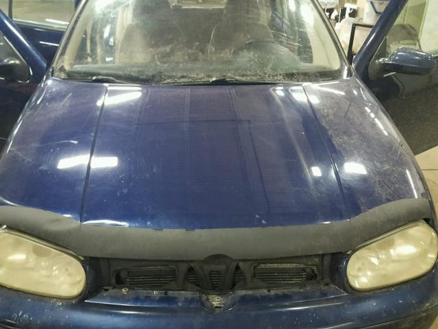 9BWGD61J114061757 - 2001 VOLKSWAGEN GOLF GLS BLUE photo 7