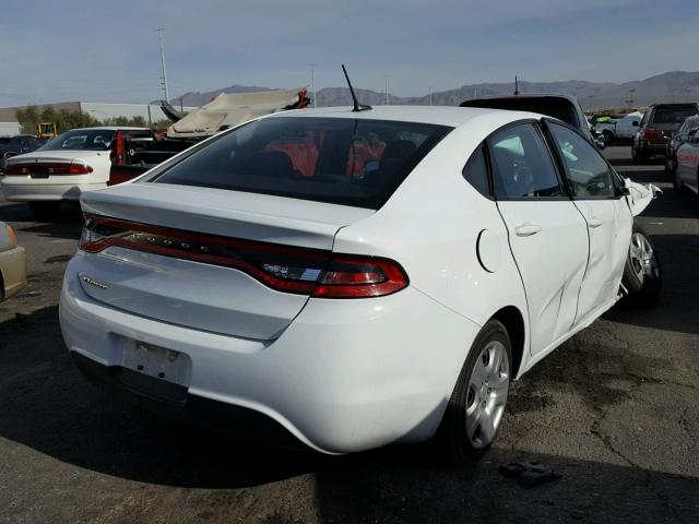 1C3CDFAA5FD267426 - 2015 DODGE DART SE WHITE photo 4