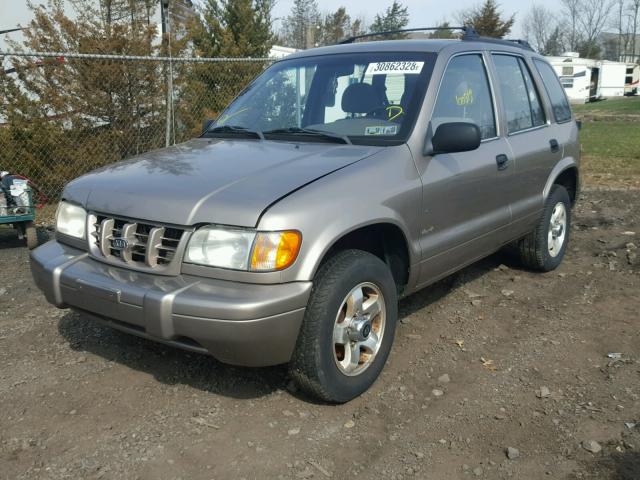 KNDJA723715082248 - 2001 KIA SPORTAGE TAN photo 2