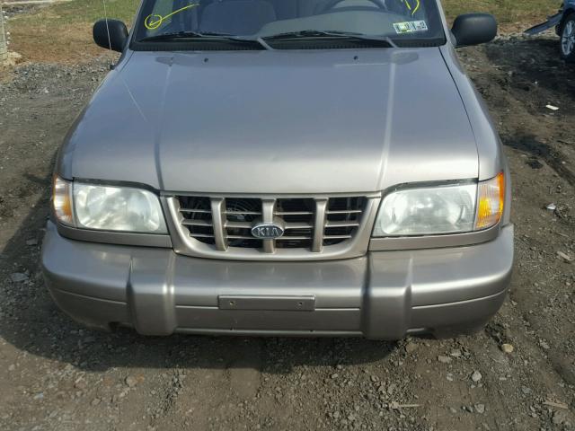 KNDJA723715082248 - 2001 KIA SPORTAGE TAN photo 9