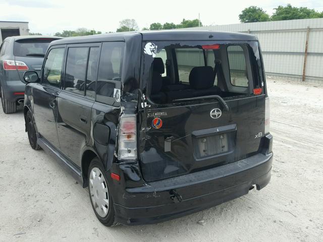 JTLKT324664087961 - 2006 TOYOTA SCION XB შავი ფოტო 3