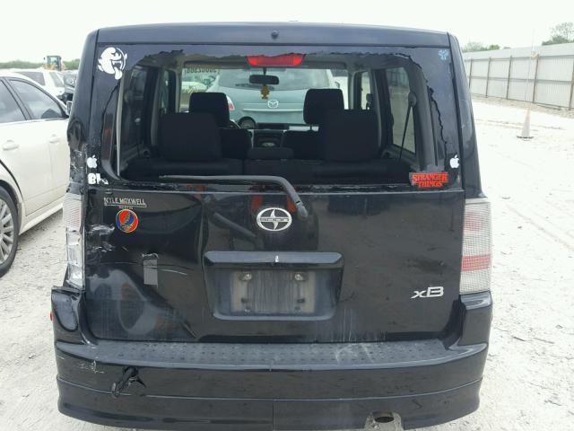 JTLKT324664087961 - 2006 TOYOTA SCION XB შავი ფოტო 9