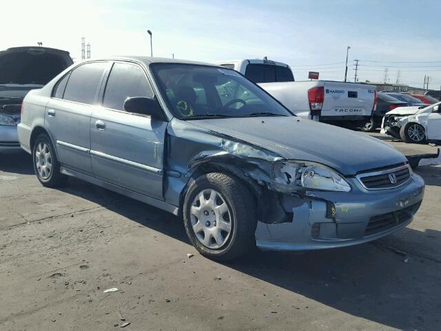 2HGEJ6617YH568132 - 2000 HONDA CIVIC BASE Mavi foto 1