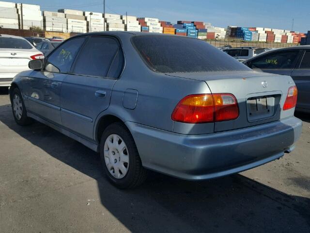 2HGEJ6617YH568132 - 2000 HONDA CIVIC BASE Mavi foto 3