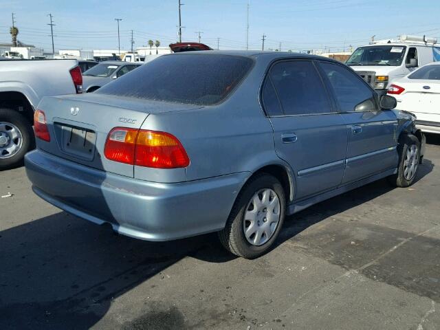 2HGEJ6617YH568132 - 2000 HONDA CIVIC BASE Mavi foto 4