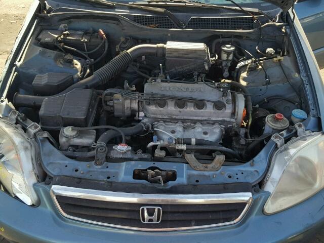 2HGEJ6617YH568132 - 2000 HONDA CIVIC BASE BLUE photo 7