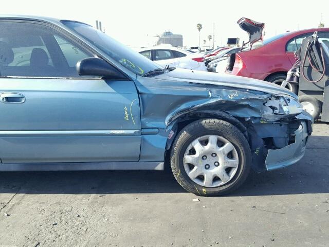 2HGEJ6617YH568132 - 2000 HONDA CIVIC BASE Mavi foto 9