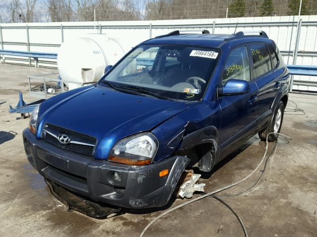 KM8JN72D09U113656 - 2009 HYUNDAI TUCSON SE BLUE photo 2