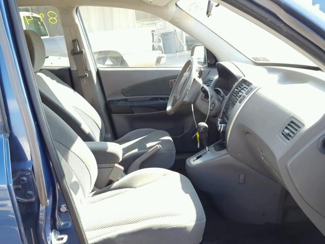 KM8JN72D09U113656 - 2009 HYUNDAI TUCSON SE BLUE photo 5