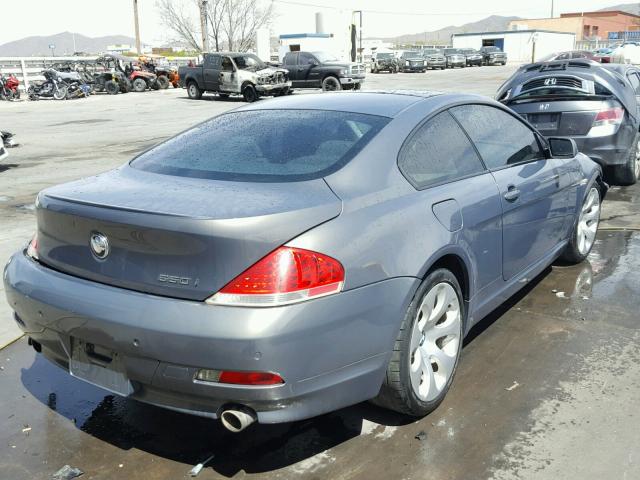 WBAEH73475B869225 - 2005 BMW 645 CI AUT GRAY photo 4