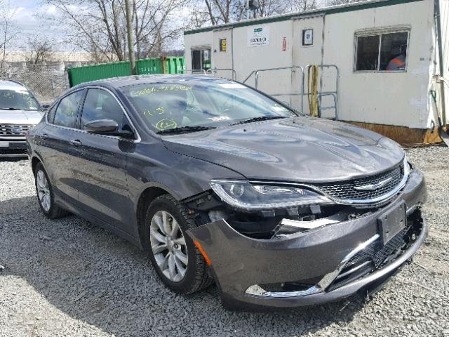 1C3CCCCB3FN501063 - 2015 CHRYSLER 200 C CHARCOAL photo 1