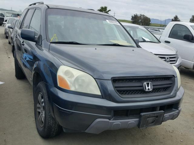 2HKYF18495H514504 - 2005 HONDA PILOT EX GRAY photo 1