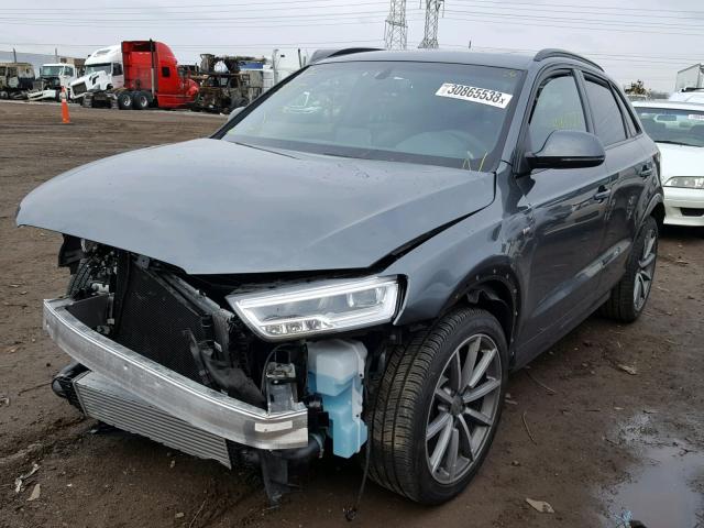 WA1JCCFS2JR012504 - 2018 AUDI Q3 PREMIUM GRAY photo 2