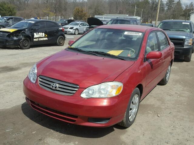 2T1BR32E54C290112 - 2004 TOYOTA COROLLA CE RED photo 2