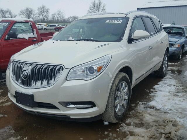 5GAKVCKD6FJ251072 - 2015 BUICK ENCLAVE WHITE photo 2