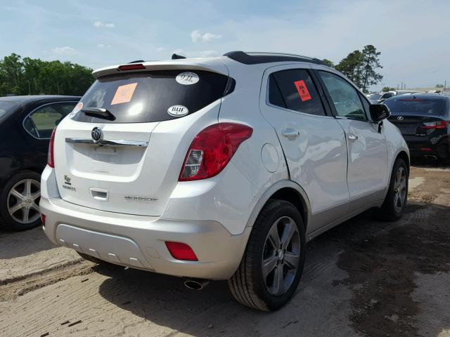 KL4CJBSBXEB623619 - 2014 BUICK ENCORE CON WHITE photo 4