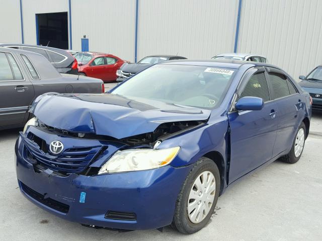 4T1BE46K98U254736 - 2008 TOYOTA CAMRY CE BLUE photo 2