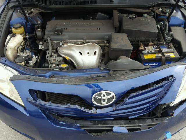 4T1BE46K98U254736 - 2008 TOYOTA CAMRY CE BLUE photo 7