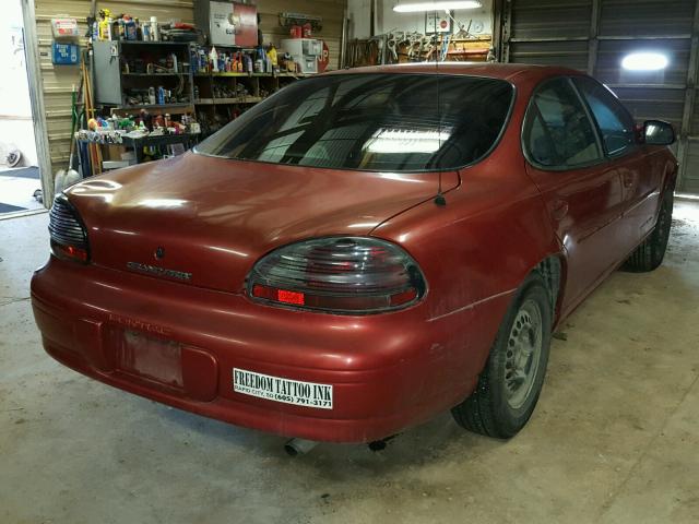 1G2WJ52M7WF263343 - 1998 PONTIAC GRAND PRIX BURGUNDY photo 4
