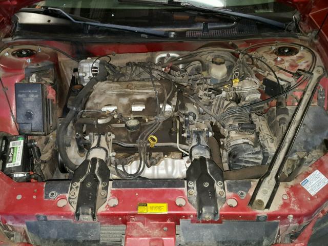 1G2WJ52M7WF263343 - 1998 PONTIAC GRAND PRIX BURGUNDY photo 7