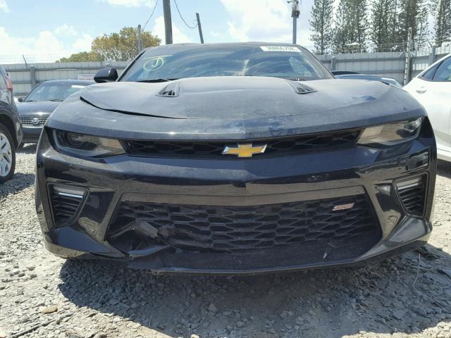 1G1FF1R72G0139130 - 2016 CHEVROLET CAMARO SS Negro foto 9