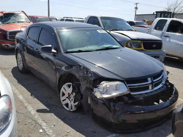 1B3BD4FB3BN606283 - 2011 DODGE AVENGER EX BLACK photo 1