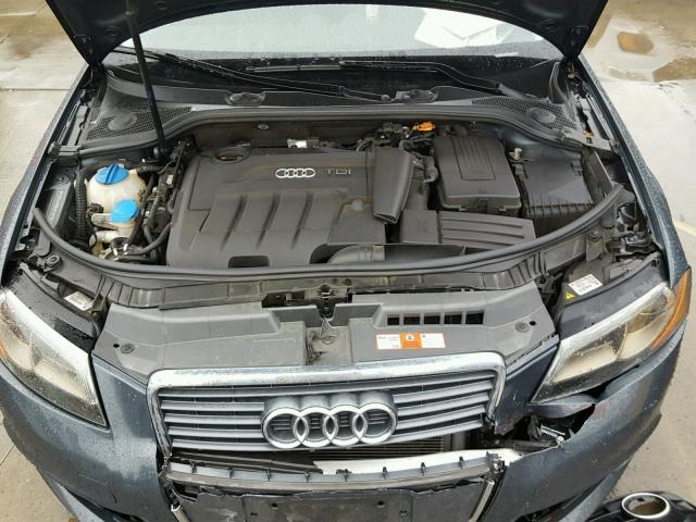 WAUKJAFM2AA122549 - 2010 AUDI A3 PREMIUM GRAY photo 7