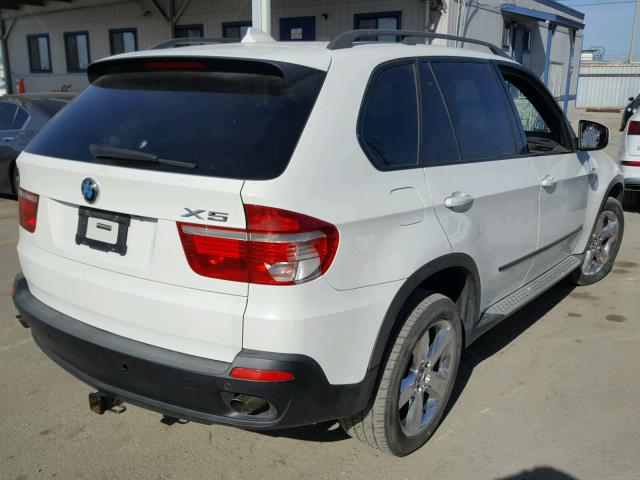 5UXFE43567L018925 - 2007 BMW X5 3.0I WHITE photo 4