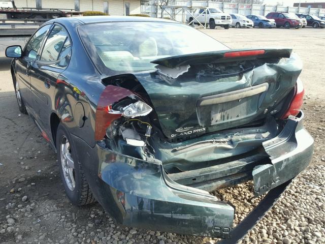 2G2WS522341327023 - 2004 PONTIAC GRAND PRIX Yaşıl foto 3