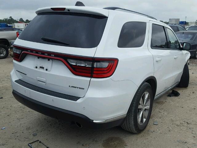 1C4RDHDG8FC145523 - 2015 DODGE DURANGO LI WHITE photo 4