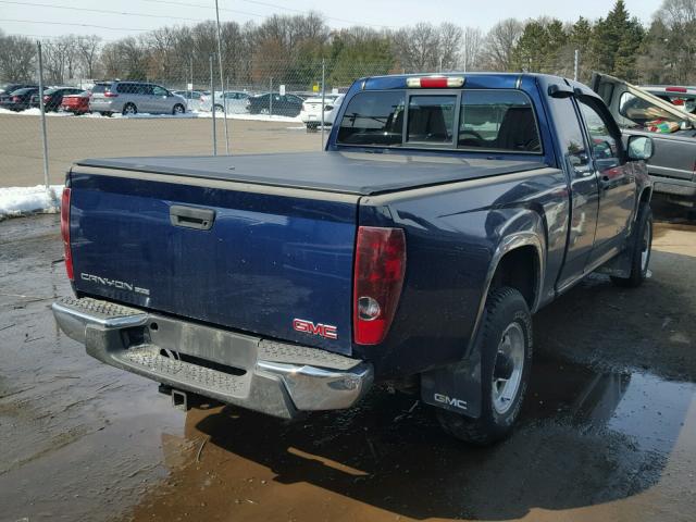 1GTCS196248219389 - 2004 GMC CANYON BLUE photo 4