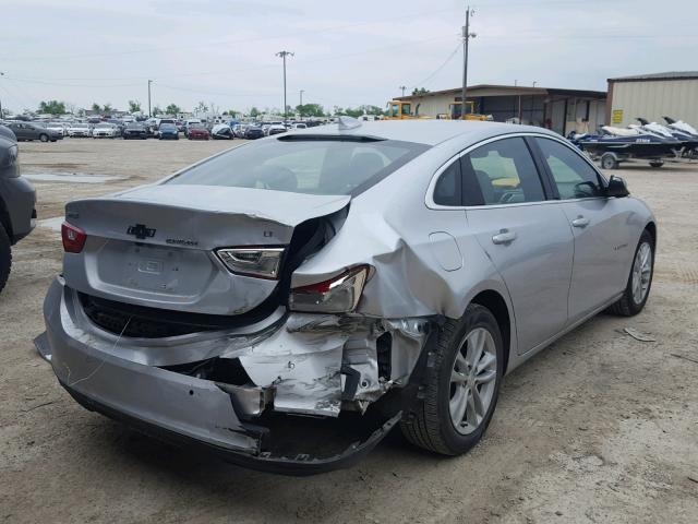 1G1ZE5ST6HF102725 - 2017 CHEVROLET MALIBU LT SILVER photo 4