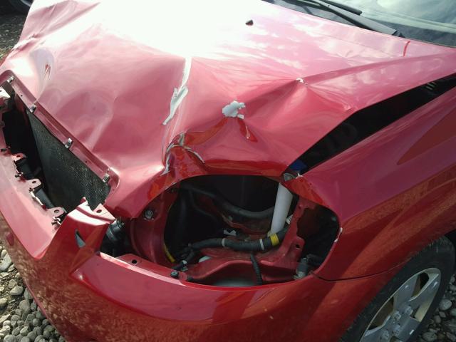 KL1TD56E69B394212 - 2009 CHEVROLET AVEO LS RED photo 9