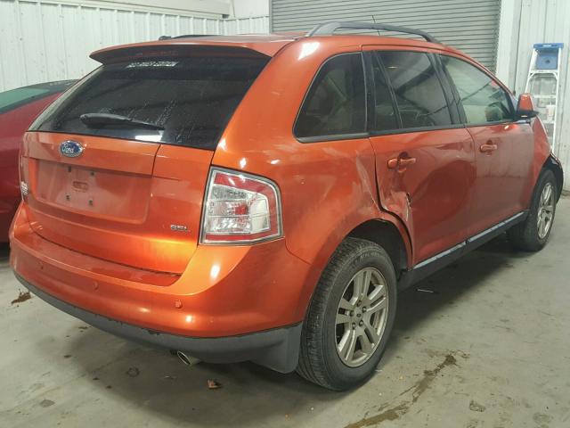 2FMDK39C77BB28573 - 2007 FORD EDGE SEL P ORANGE photo 4