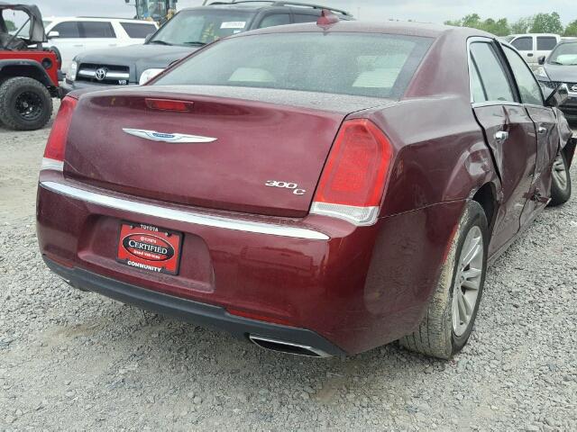 2C3CCAEG9HH549708 - 2017 CHRYSLER 300C BURGUNDY photo 4